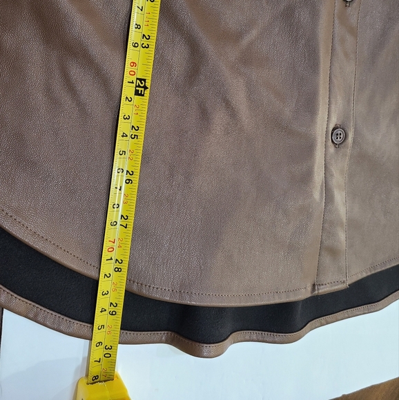 Lisadnyc The drop polyurethane shirt jacket womens sz.L - Picture 7 of 11